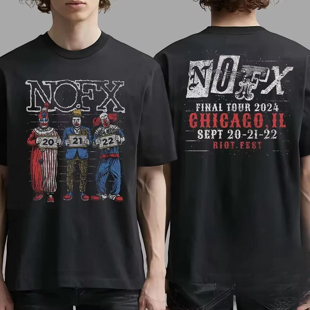 T-shirt NOFX Rock Band Graphic Essentials pour hommes et femmes