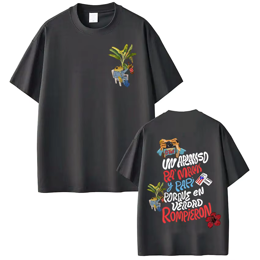 T-shirt Rapper Bad Bunny Debi Tirar Mas Fotos DTMF World Tour