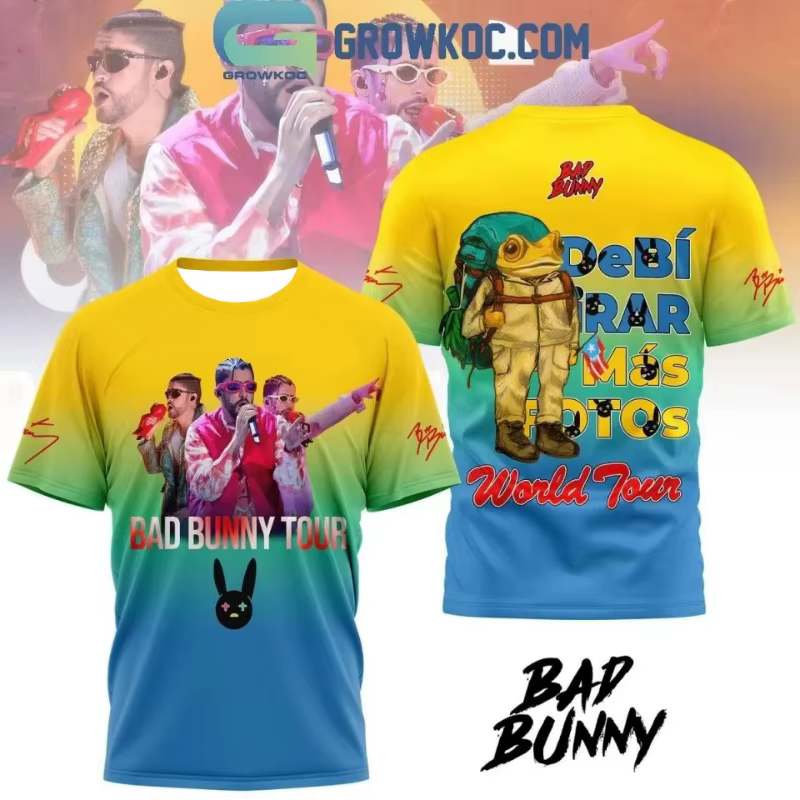 T-shirt Bad Bunny Debi Tirar Mas Fotos DTMF World Tour