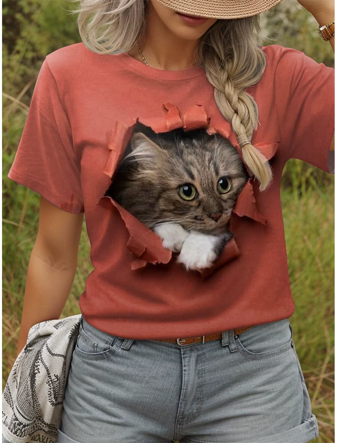 T-shirts mignons avec chatons