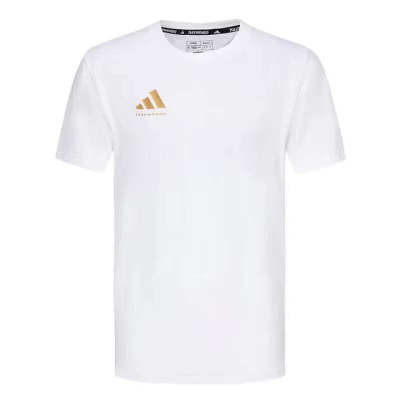 T-shirt unisexe adidas blanc à col rond