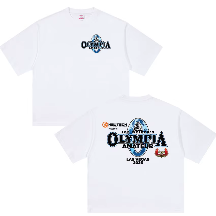 T-shirt graphique Olympia Gym Fitness Pump 2026 pour homme