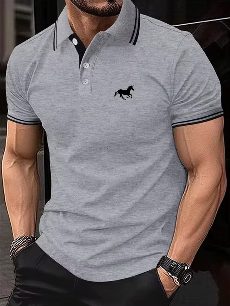 Polo à manches courtes pour hommes