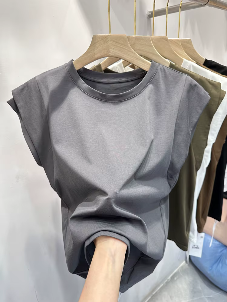 T-shirt à manches volantes pour femmes