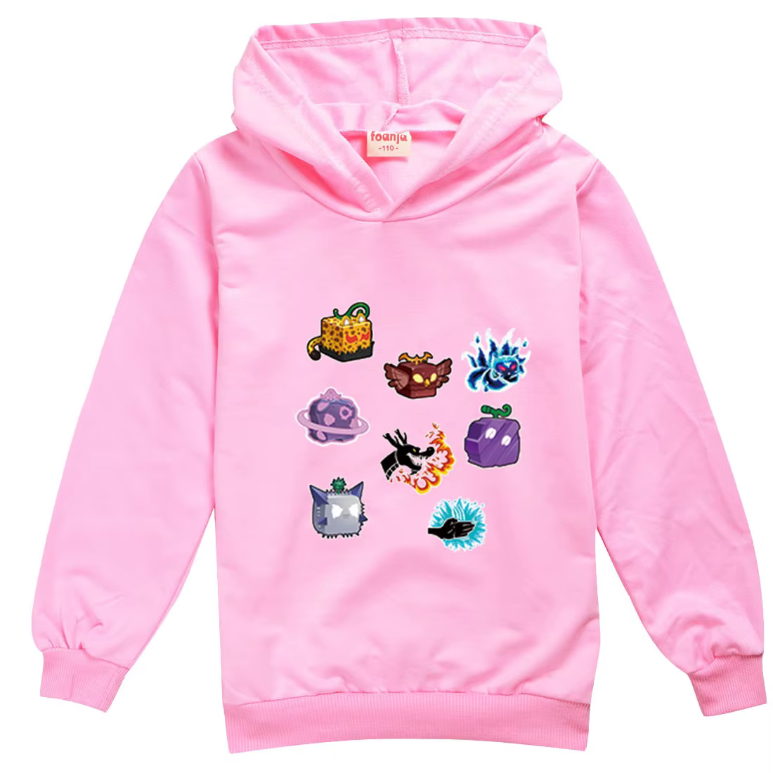 Sweat à capuche imprimé fruits Blox pour enfants