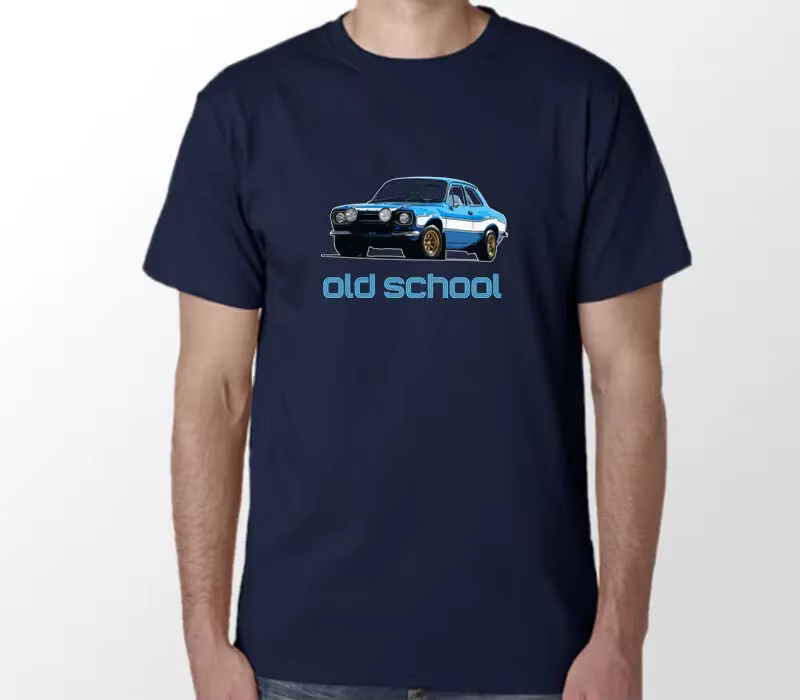 T-shirt Homme Coton Été Unique Streetwear Marque Classique Rétro Vintage WRC Voiture Rare Mk1 Mk2 Rs Mexico