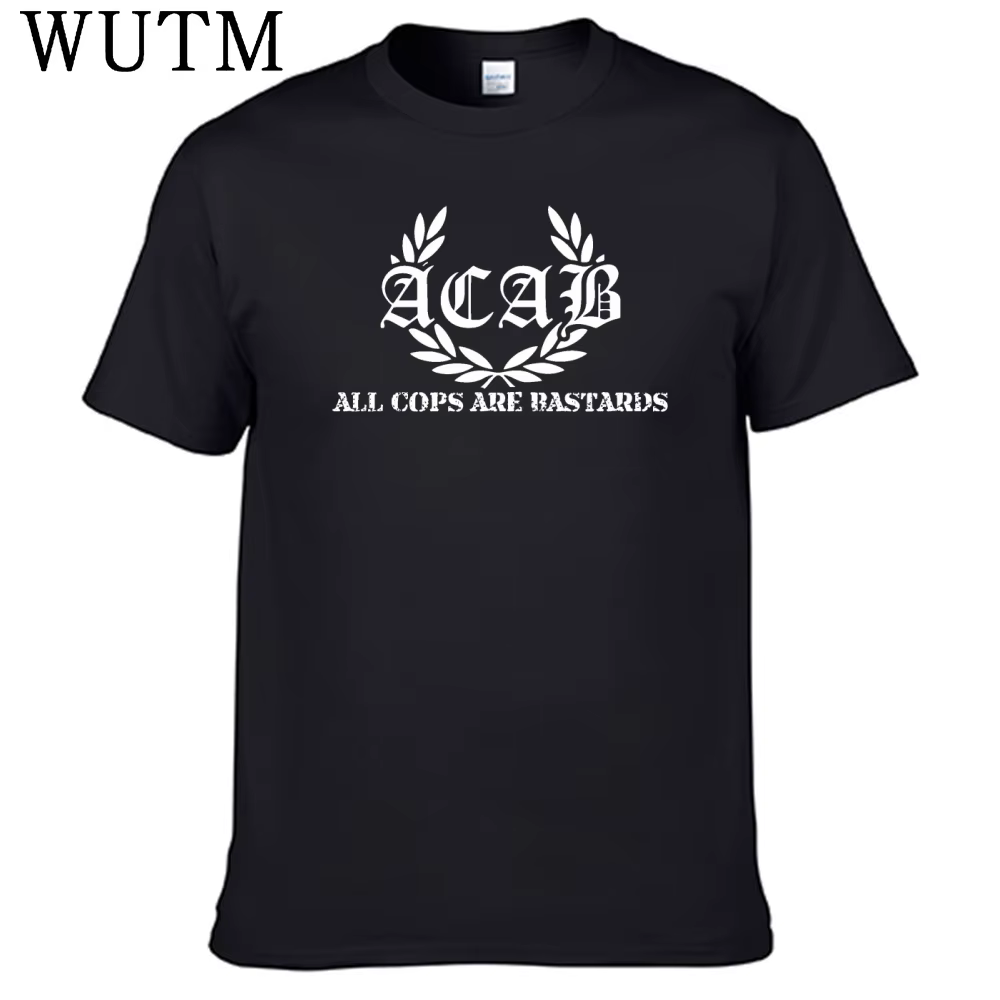 Nouveau Francfort Acab t-shirt 100% coton hommes chemise