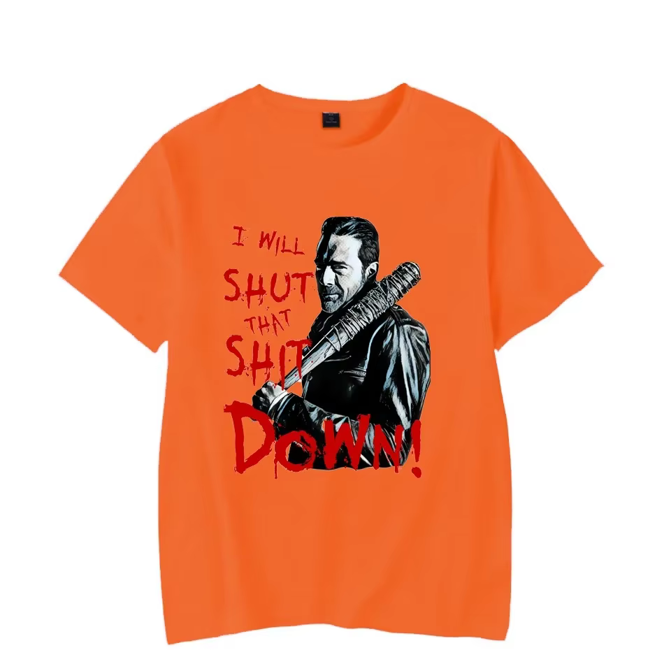 The Walking Dead t-shirt été Cool à manches courtes unisexe mode ample