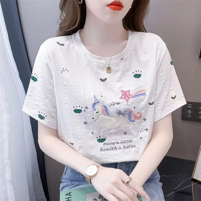 T-shirt à manches courtes pour femmes