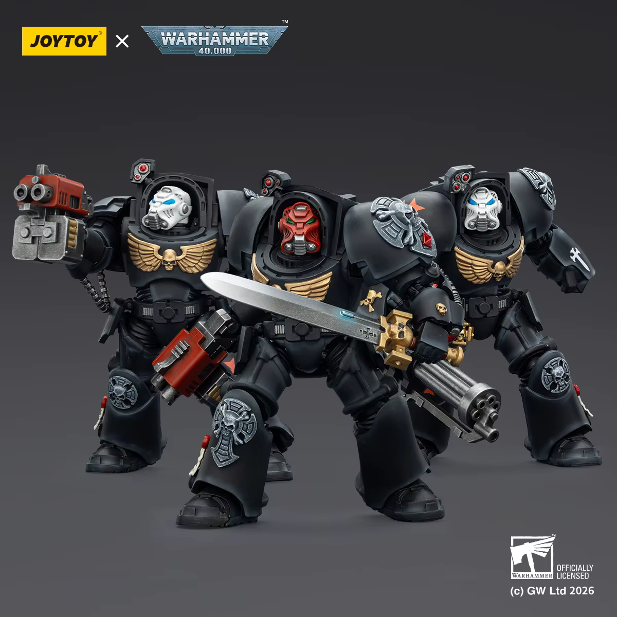 JOYTOY Warhammer 40k 1:18 Black Templars Terminators