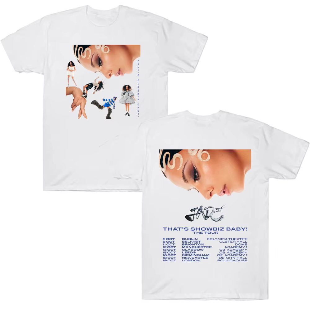 Jade C'est Showbiz Bébé! Tour 2025 T-shirts
