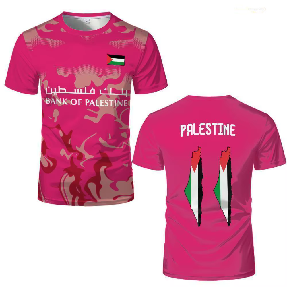 T-shirt imprimé drapeau palestinien