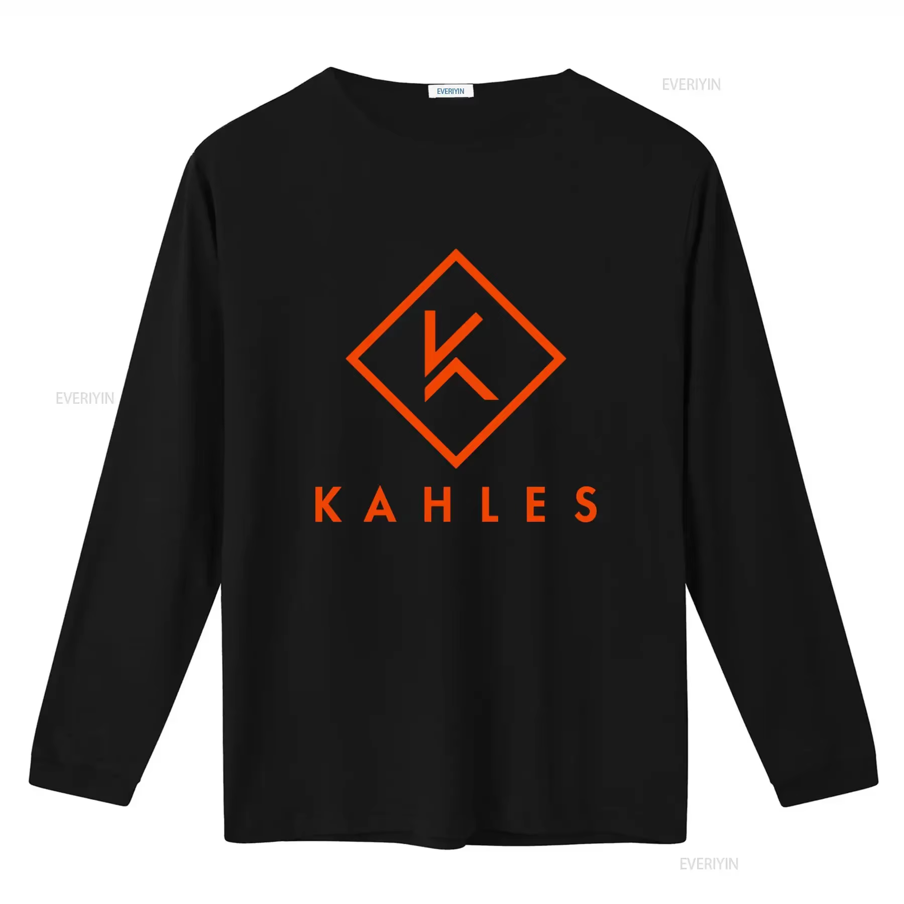 T-shirt noir pour homme Kahles Optics Rifles Hunting avec logo orange stylé pour les amateurs de plein air