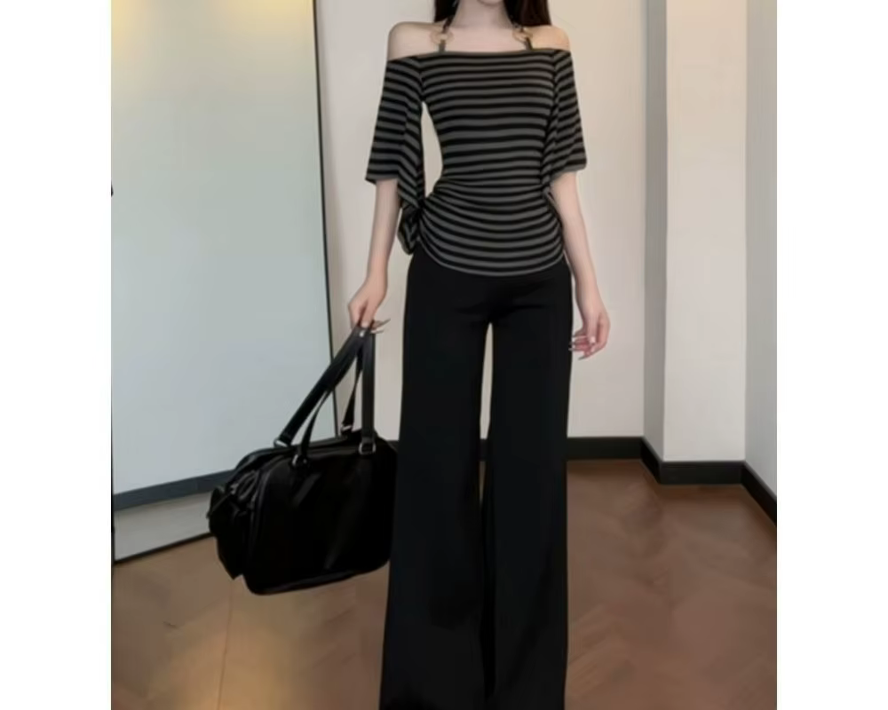 T-shirt à manches trois-quarts pour femme