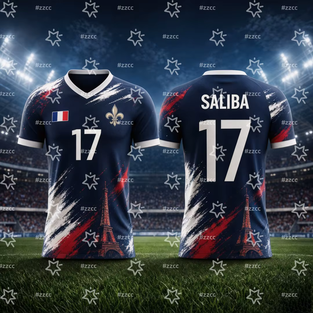 Maillot de football Mbappé N°10 France 2026 – Kit Match & Entraînement – T-shirt Sportif d'été pour Homme