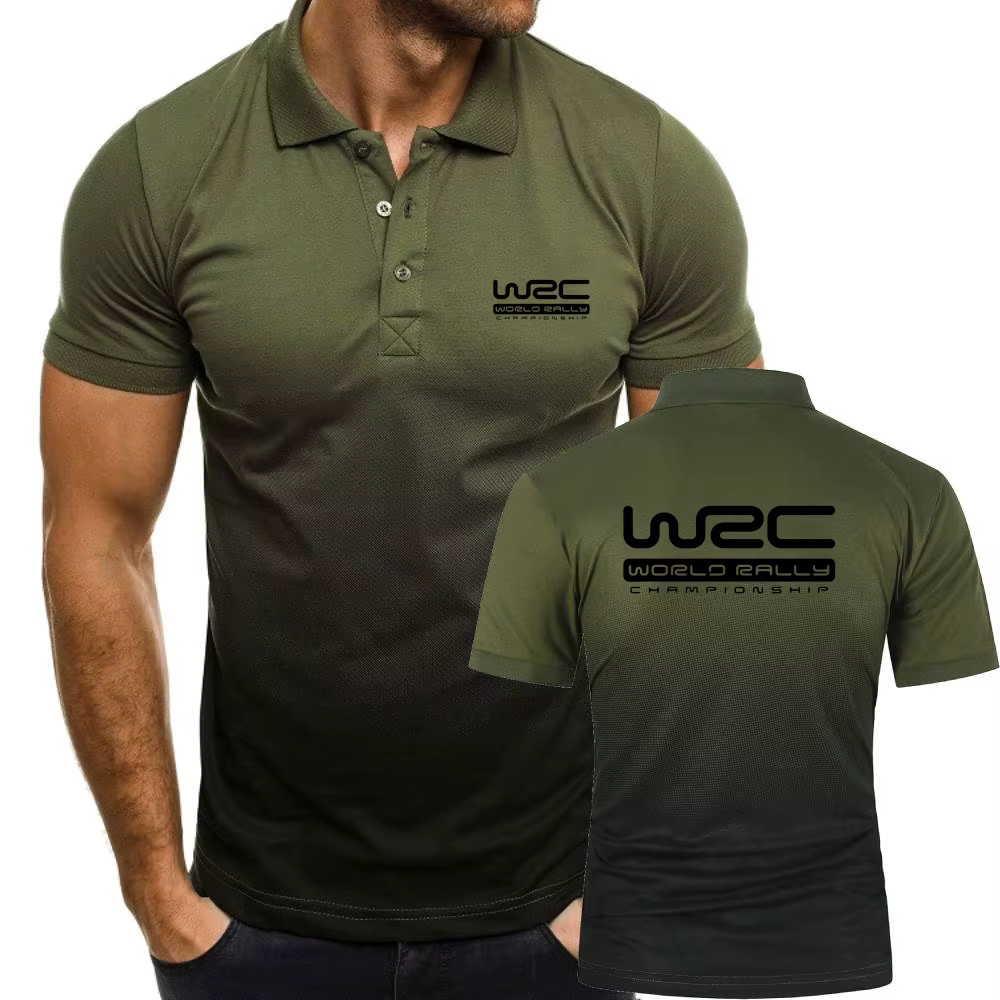 Hommes polos dégradé couleur Polo championnat du monde des rallye WRC t-shirts militaire tactique Sport jeunesse à