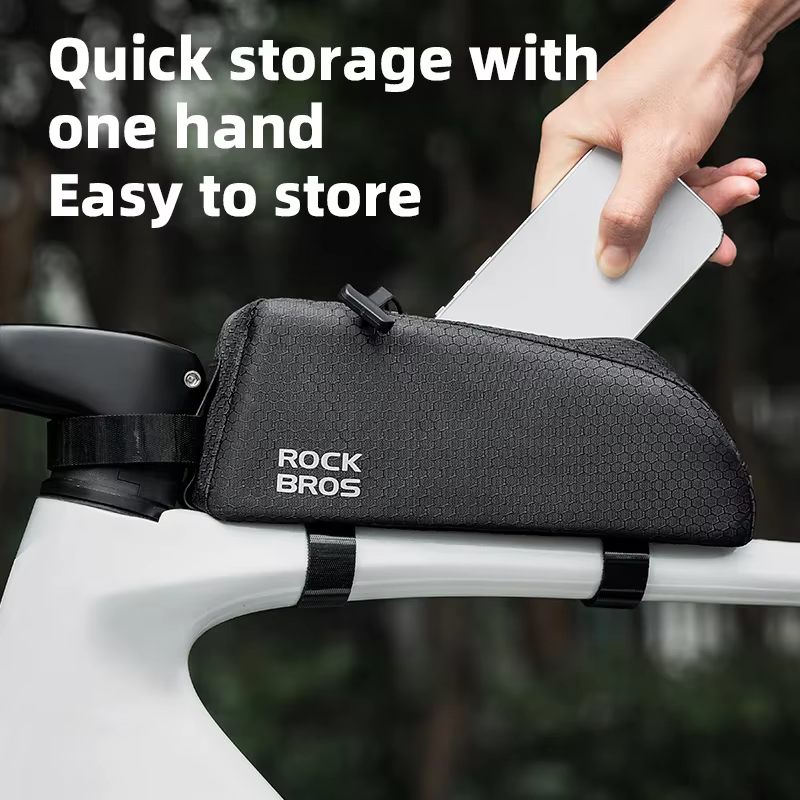 Sac avant étanche pour tube supérieur de vélo