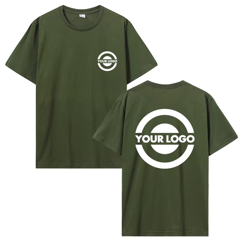Bricolage votre Photo ou Logo T-shirt imprimé personnalisé femmes hommes été coton