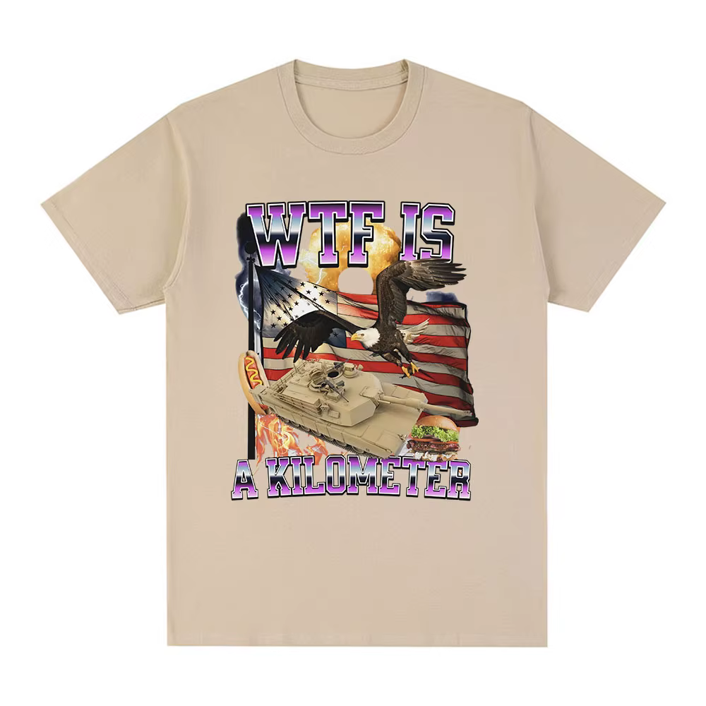 Wtf Is A Kilometer Meme Graphic T-shirt pour homme