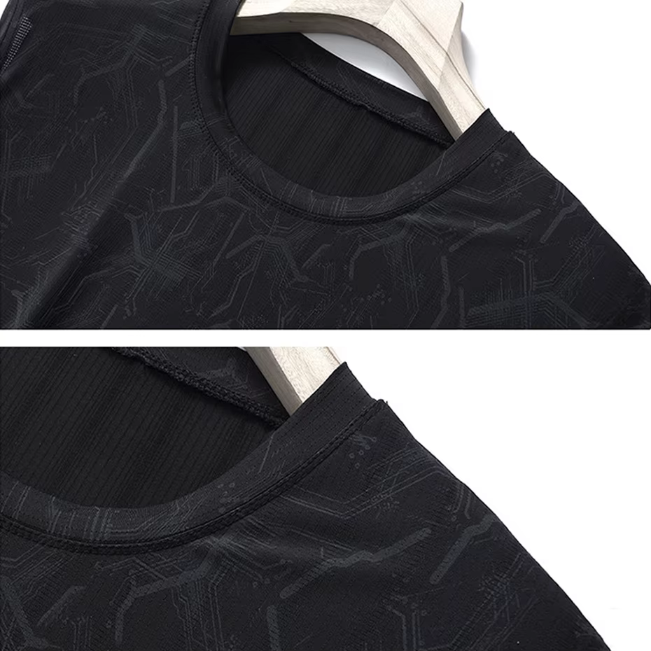 T-shirt en fibre de verre précieux pour hommes, haut respirant, cool, mode décontractée, été, grande taille, 12XL