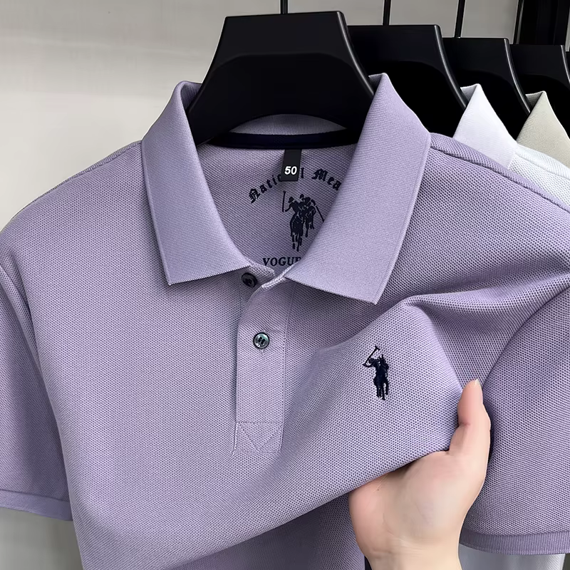 Designer nouveau 100% coton manches courtes polo shirt haut de gamme marque pony broderie hommes nouvelle mode golf décontracté été T-shirt
