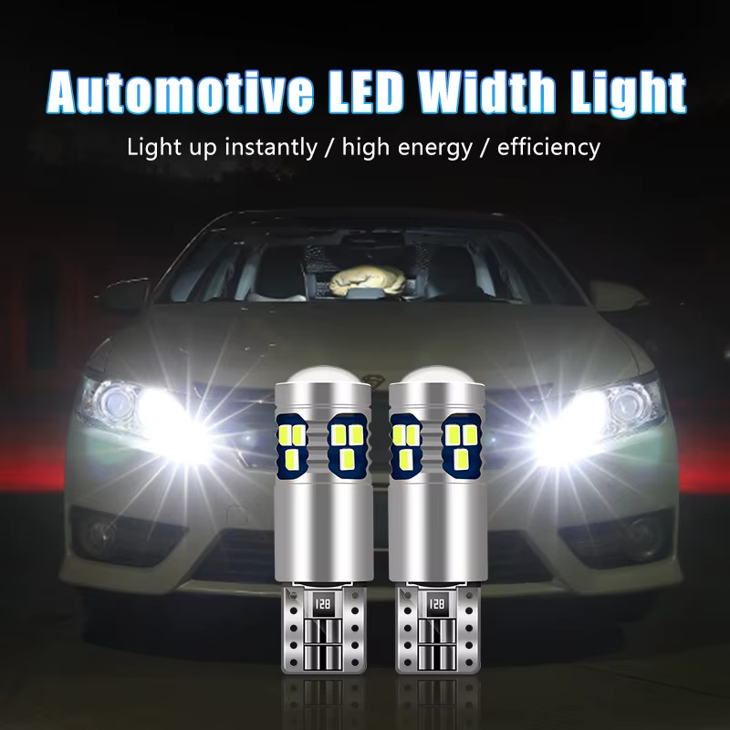 Pour Volkswagen VW Golf 4 5 6 7 MK4 MK5 MK6 MK7 Polo 6R 9N Passat Scirocco R 2 pièces Ampoules LED T10 Feux de position latéraux de voiture