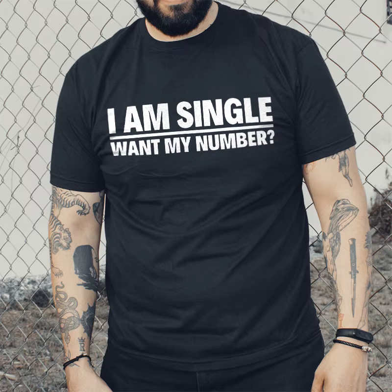 T-shirt « Je suis célibataire