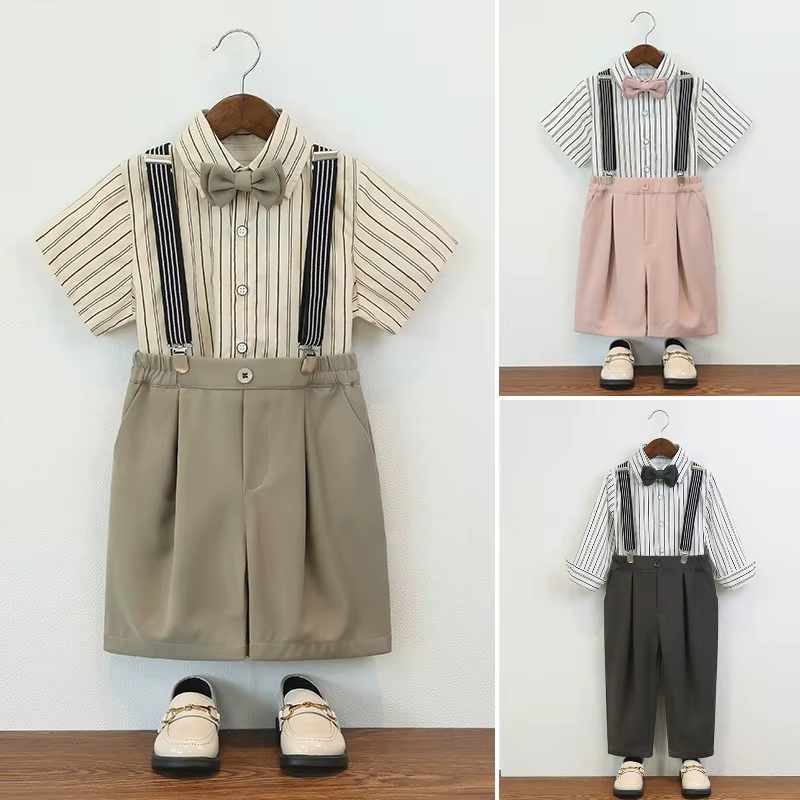 Ensemble chemise à manches courtes pour garçons