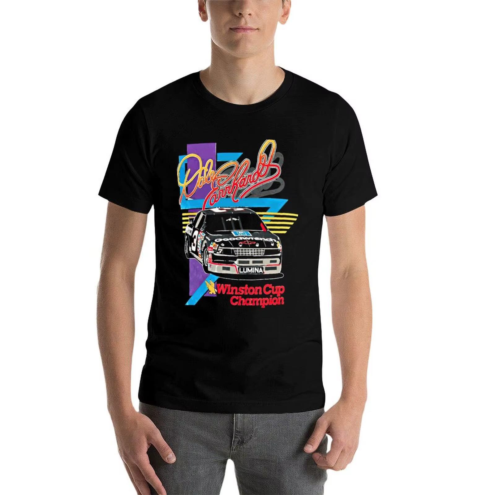 Dale Earnhardt T-shirt vintage décontracté pour hommes