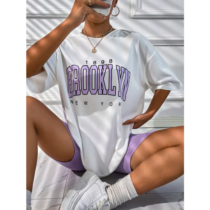 T-shirt imprimé BROOKLYN pour hommes et femmes