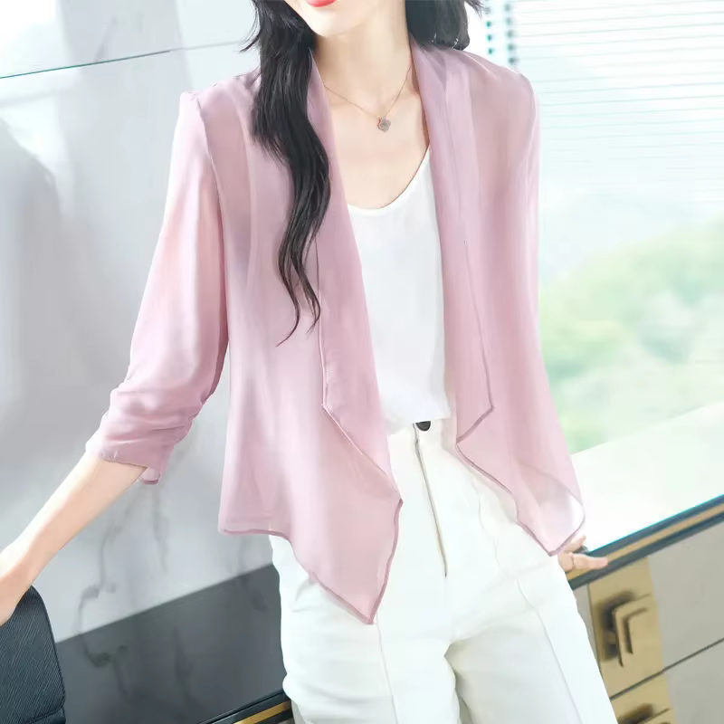 Cardigan en mousseline pour femme