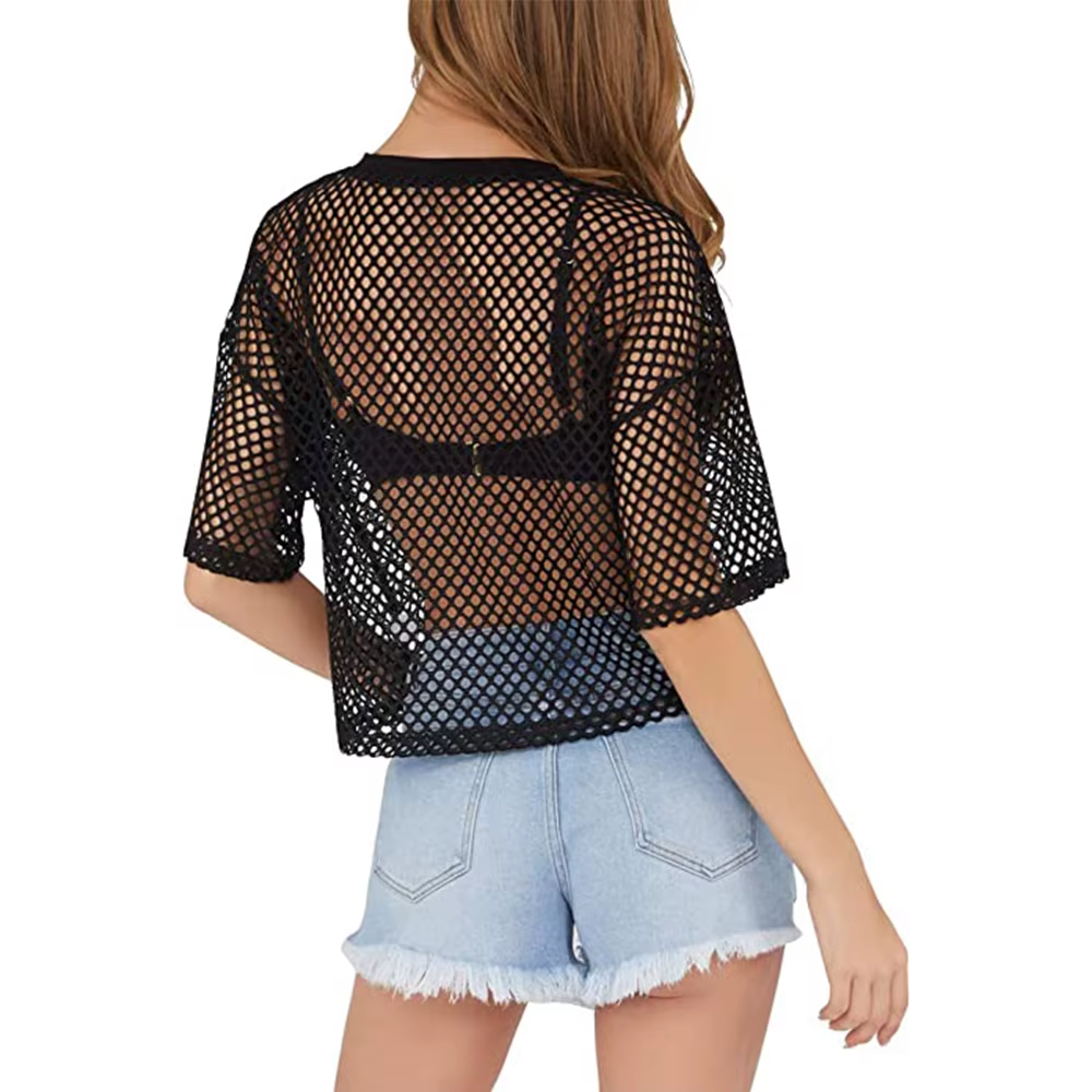 T-shirt manches courtes col rond femme