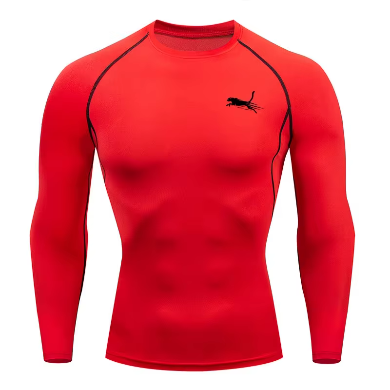 T-shirt de fitness à manches longues pour homme
