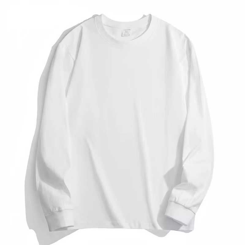T-shirt en coton pur noir et blanc GSM 500g