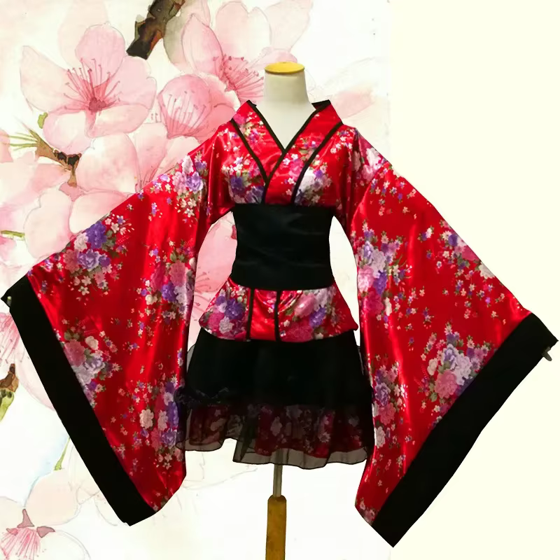 Kimono sexy, robe de demoiselle d'honneur japonaise