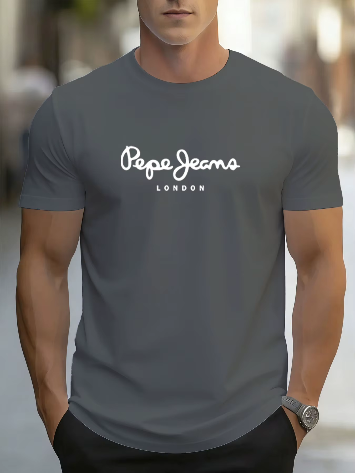 T-Shirt avec Logo Pepe-Jeans-London