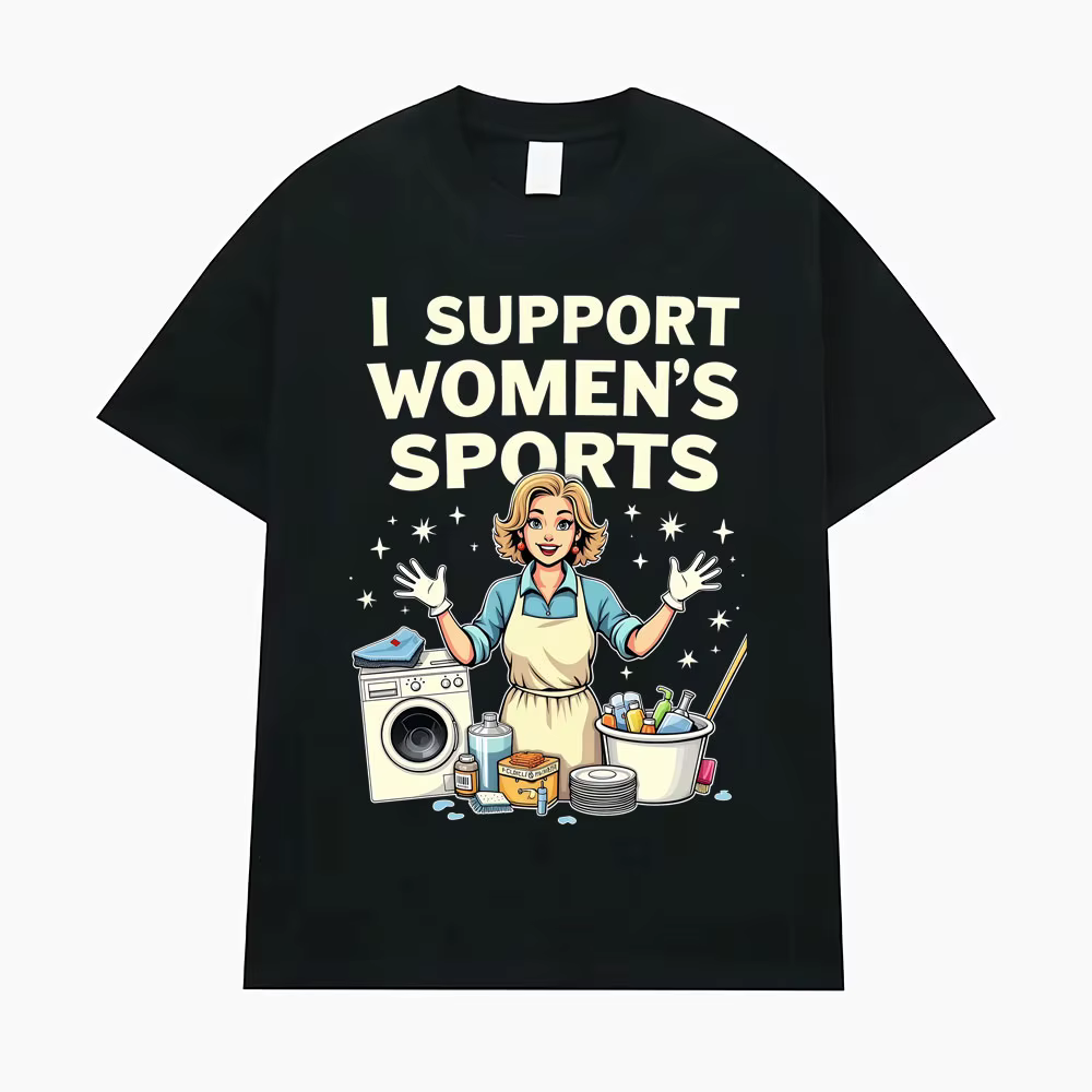 T-shirt humoristique et sarcastique « J'encourage les sports féminins » pour hommes et femmes