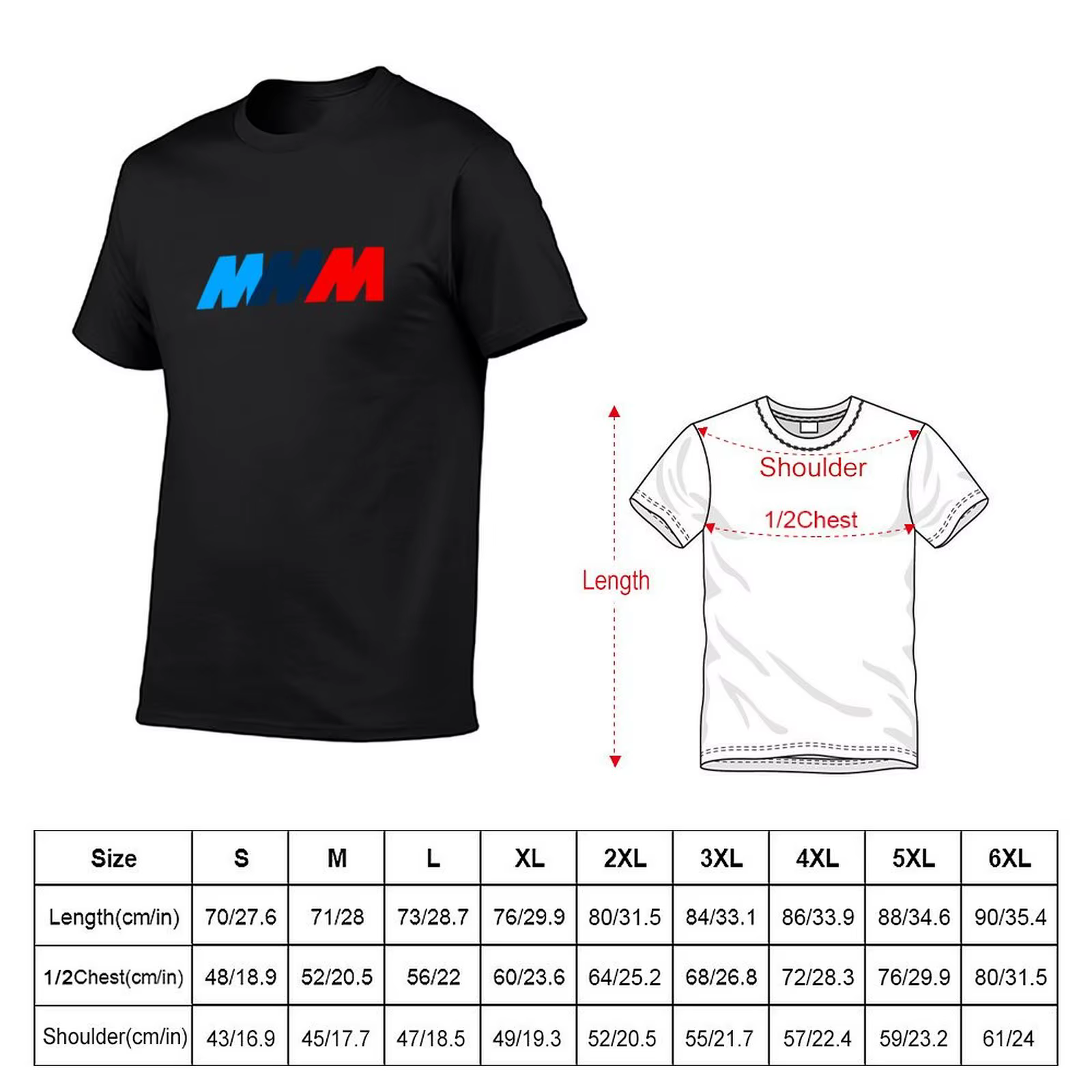 T-shirt Bimmer M Series Danemark ge pour hommes, t-shirts surdimensionnés amusants, vêtements esthétiques, t-shirts ajustés, haute performance