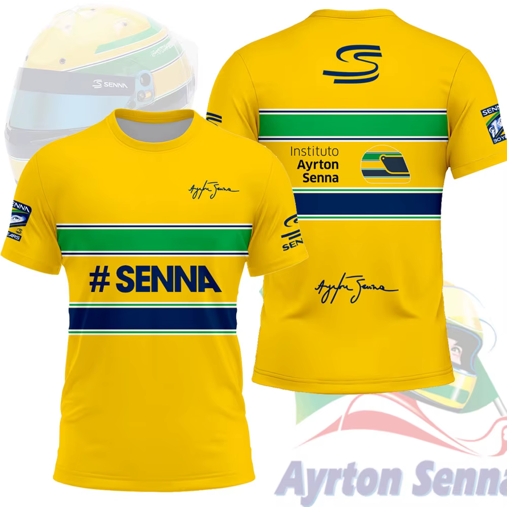 Ayrton Senna 12 passionné de chauffeur Fans de sport automobile hommes T-shirt été court femmes t-shirts 2025 nouveaux enfants vêtements hauts