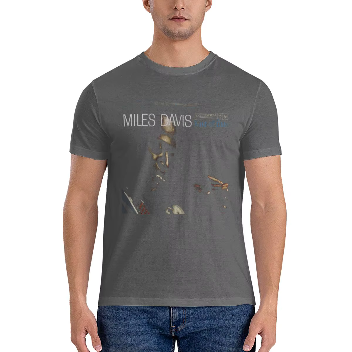 T-shirt réversible Miles Davis Kind Of Blue Sports, t-shirt basique absorbant la transpiration et à séchage rapide pour les trajets quotidiens