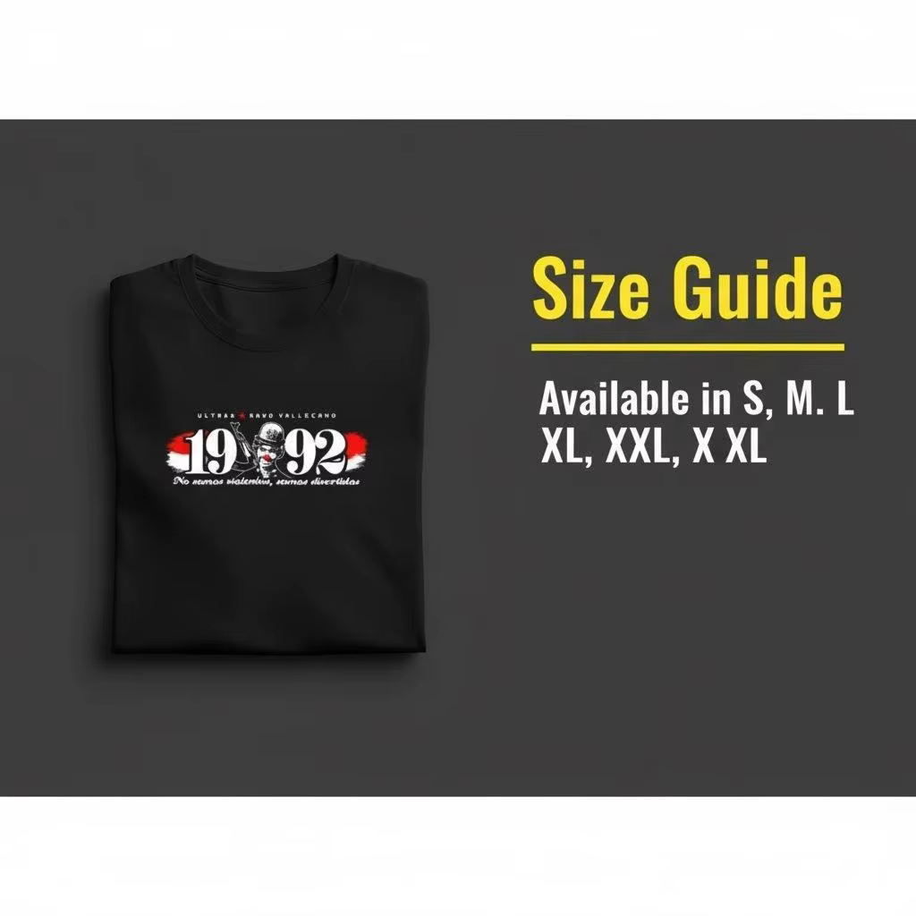 LE 2024 Vente chaude d'été T-shirt noir double face tendance pour hommes Bukaneros Vallecanos
