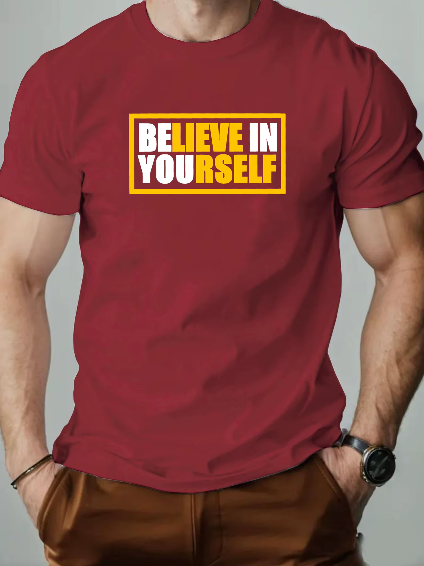 T-Shirt col rond pour hommes