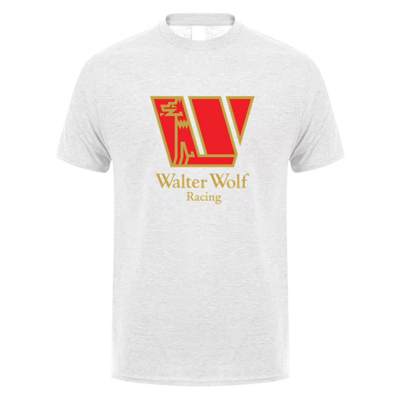 Walter Wolf Racing t-shirt été hommes coton à manches courtes T-shirts drôle