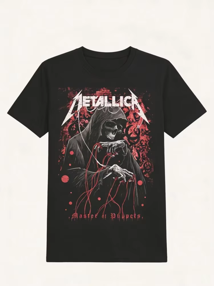 T-shirt avec impression graphique de la couverture du nouvel album METALLICA