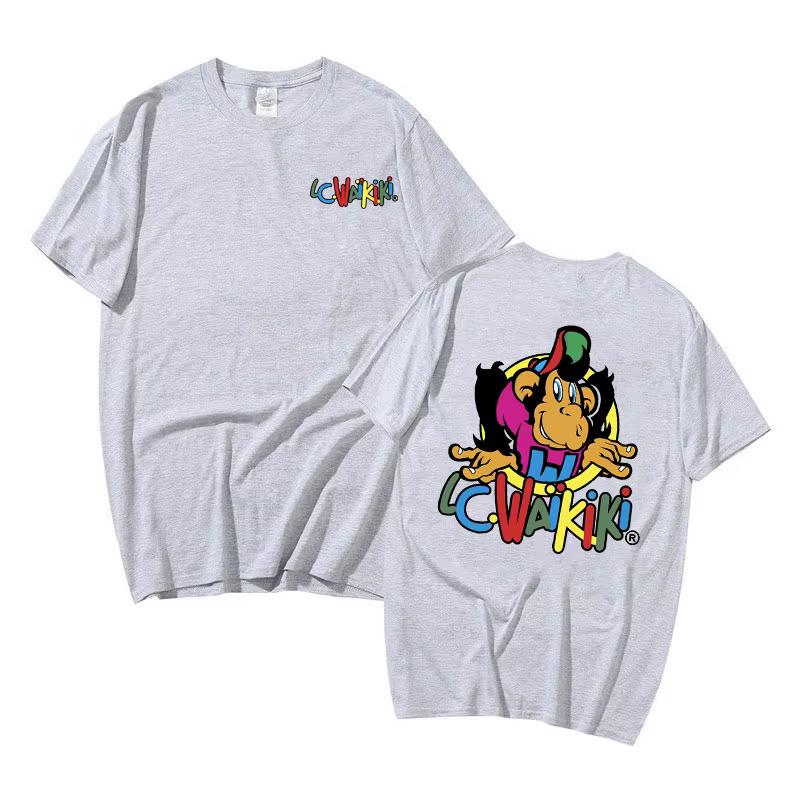 T-shirt graphique Singe Lc Waikiki pour hommes et femmes