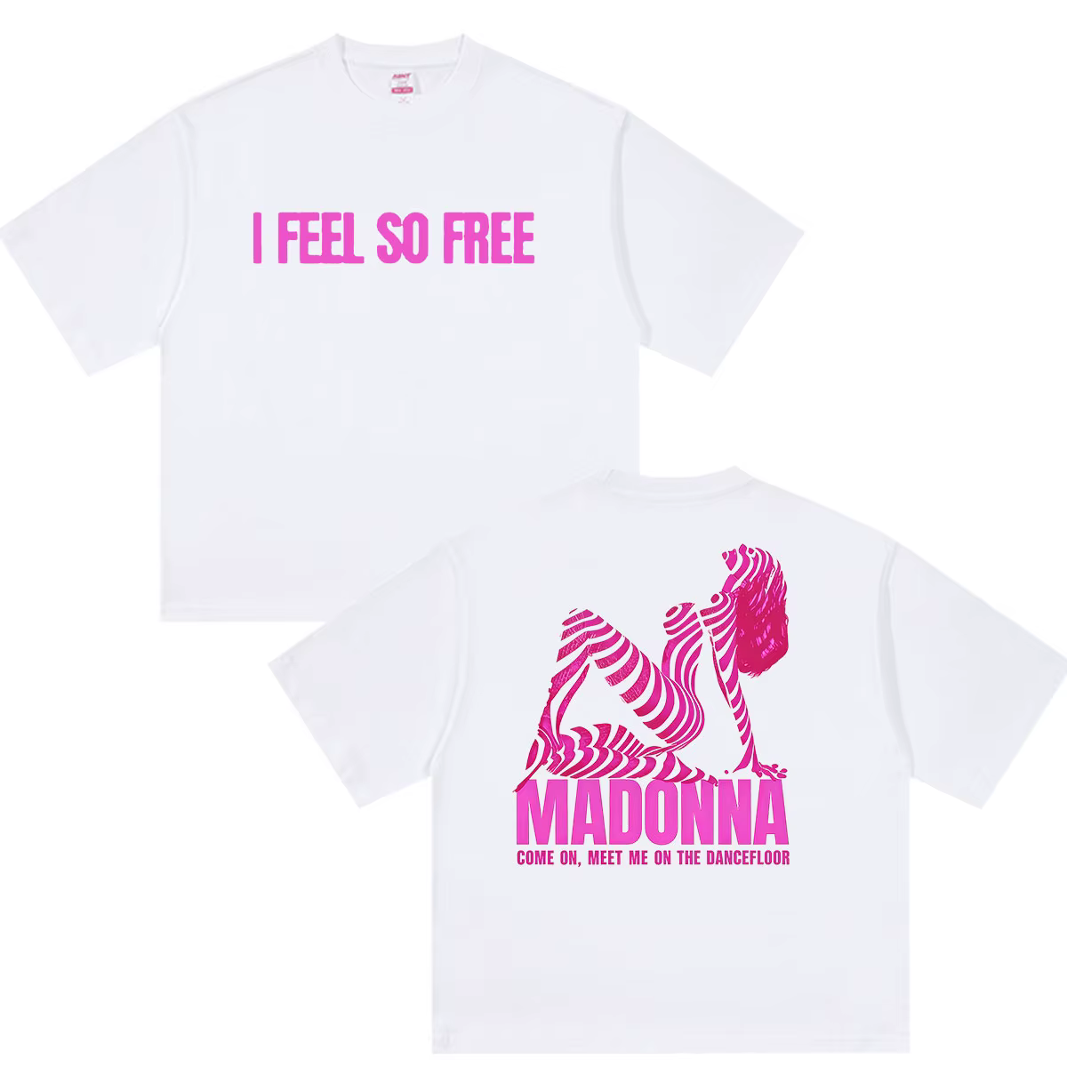 Madonna I Feel So Free Tour 2026 T-shirts graphiques pour hommes et femmes