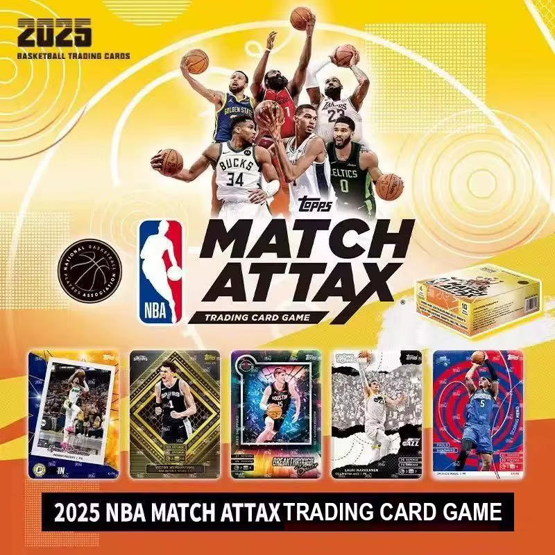 TOPPS Authentique 2025 NBA Star MATCH ATTAX Jeu de Cartes à Collectionner de Basketball, Pack Énergie de Combat, Cartes de Collection