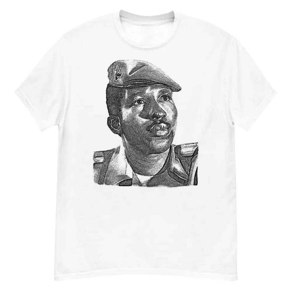 Thomas Sankara Silhouette socialiste Anti-impéricialiste pan-africain T-Shirt été respirant Camisetas nostalgie