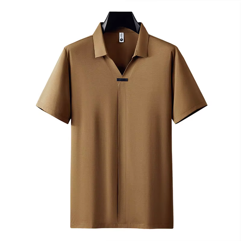 Polos de luxe à manches courtes pour hommes