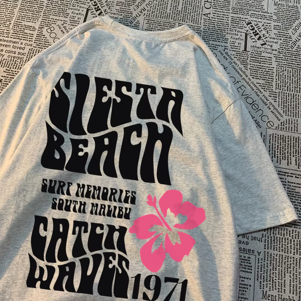 Sieste plage attraper vagues 1971 hommes femmes T-Shirts respirant été